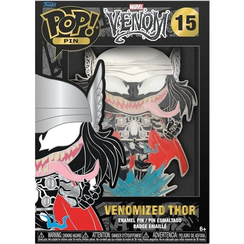 Funko Pop! Sized Enamel Pin Marvel: Venomized Thor #15 Glow in the Dark Eyes